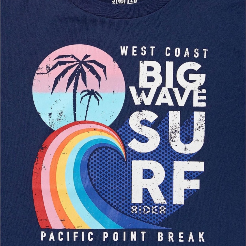 Spotted Zebra Graphic Surf Tee